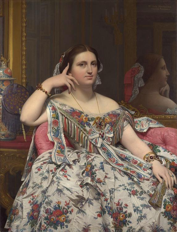 Jean Auguste Dominique Ingres Madame Moitessier Seated (mk09) oil painting picture